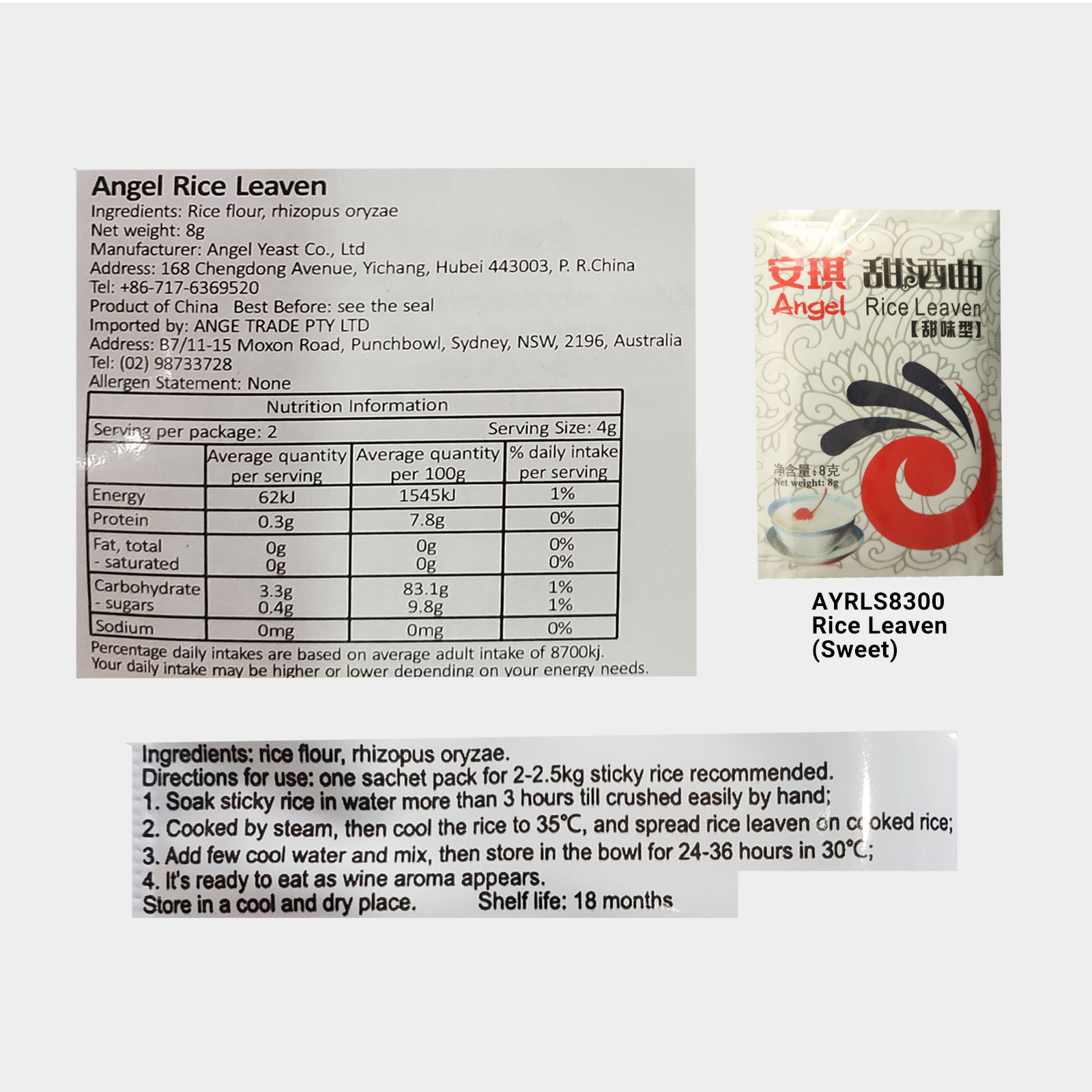 Angel Rice Leaven from ELF Wing Discount Warehouse’s Online Store